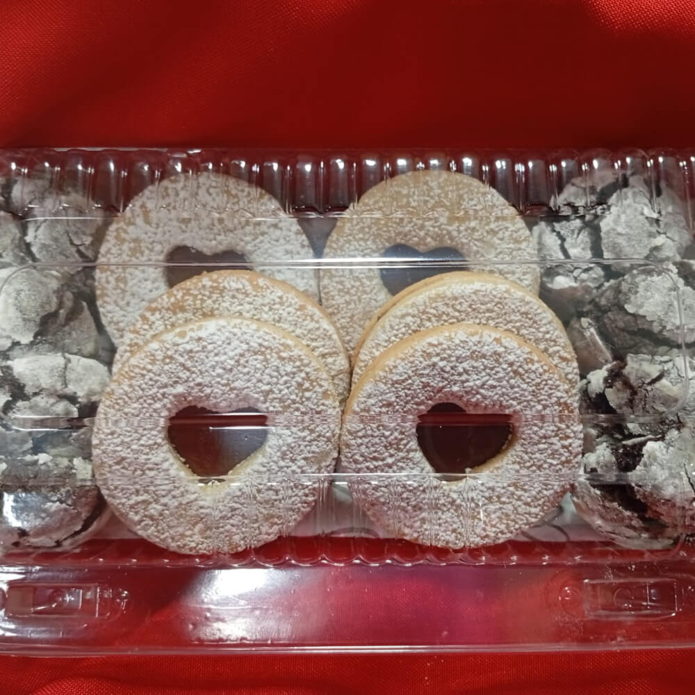 Charola de galletas rellena de Nutela y Brownie